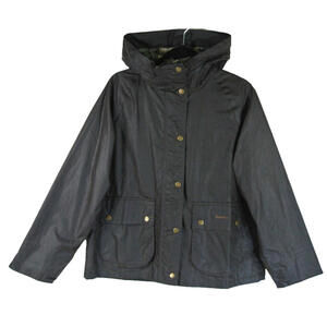 NEW, BARBOUR WOMEN’S Hollies Waxed Water Repellent Jacket in Olive Sz 6 #WAX288